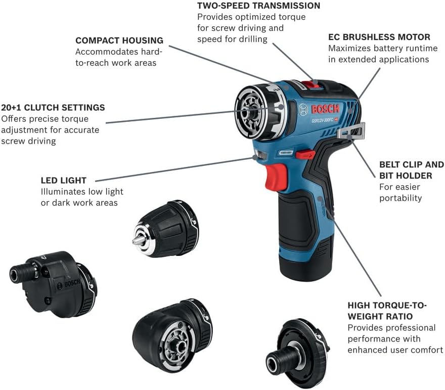 BOSCH GXL12V-270B22 12V Max Brushless 2 Tool Combo Kit - Image 3