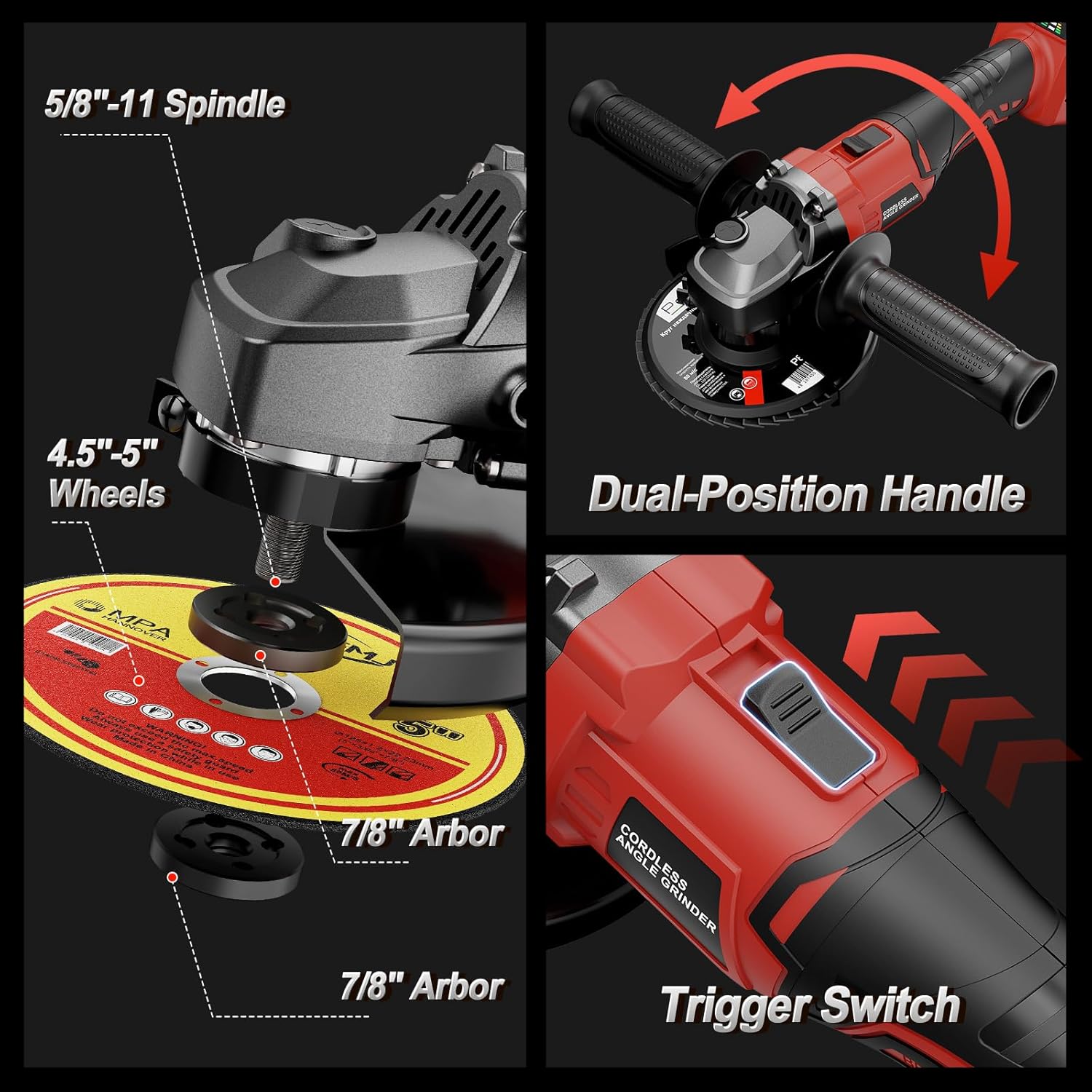 Milwaukee Cordless Angle Grinder - Image 5