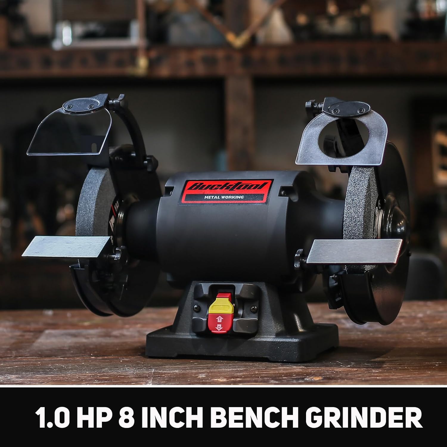 BuckTool 1.0 HP 8 Inch High Speed Bench Grinder - Image 5