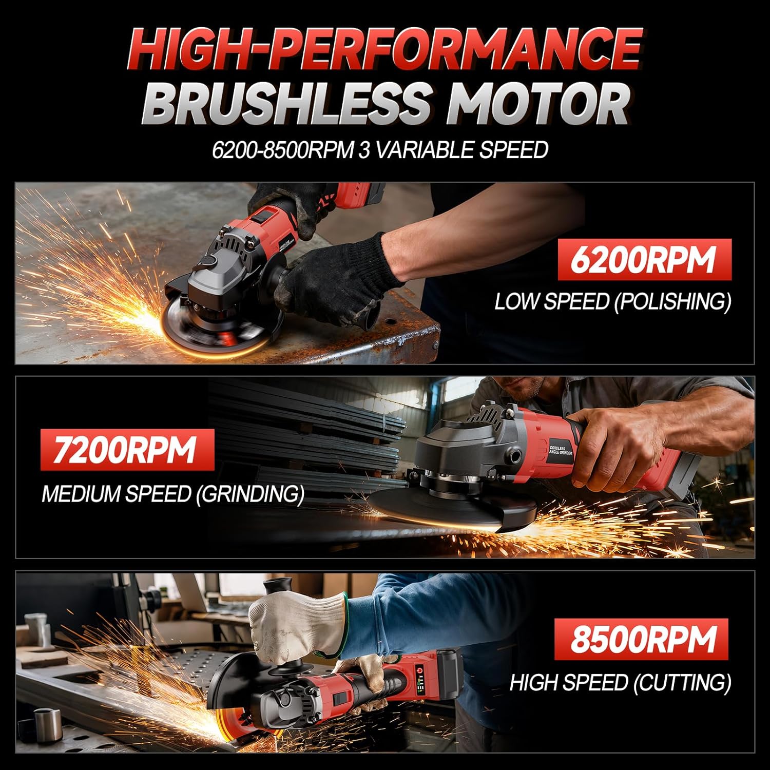 Milwaukee Cordless Angle Grinder - Image 3