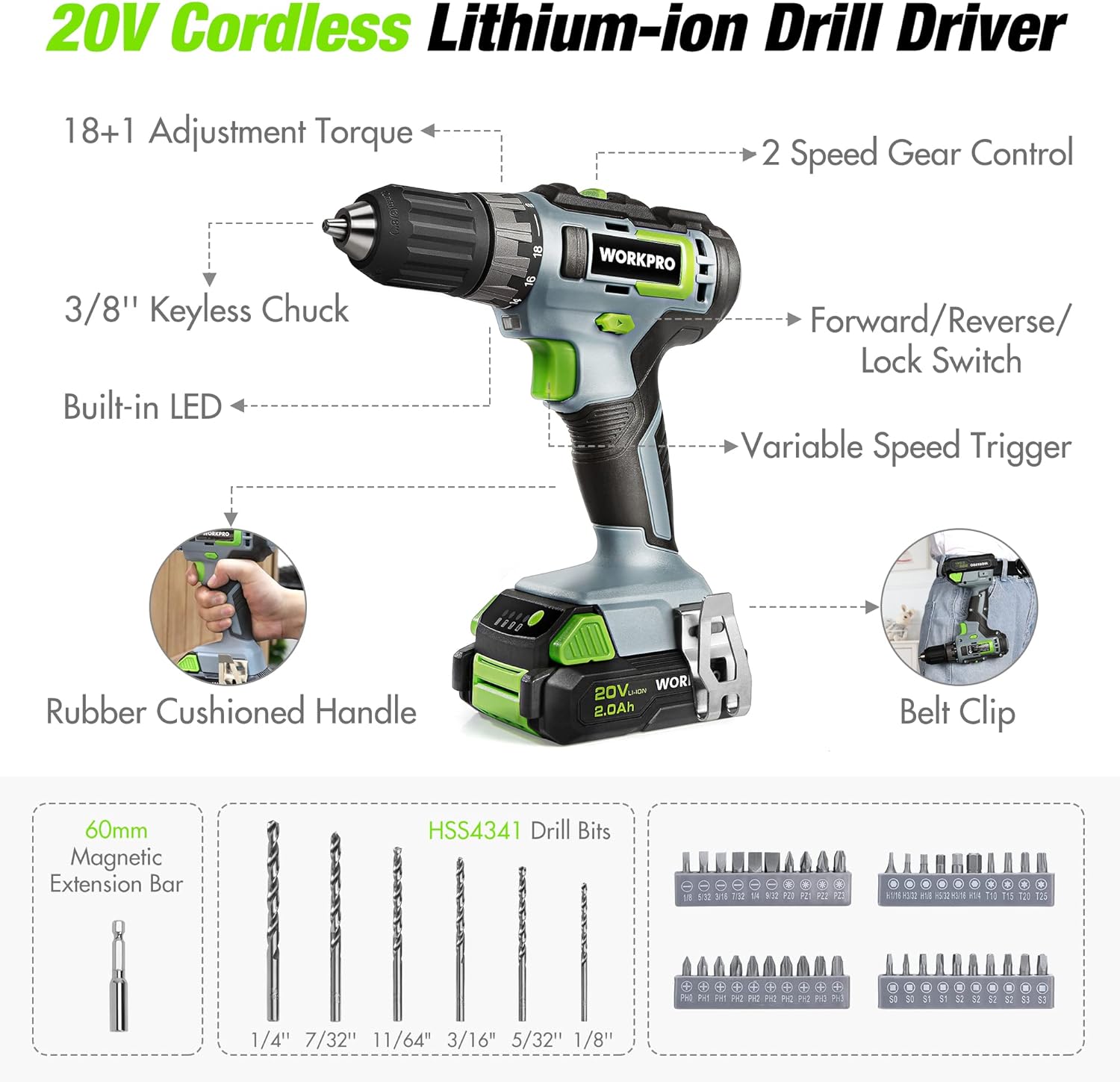 WORKPRO Home Tool Set - Image 4