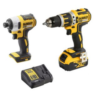 DeWalt DCK2032P1-XE 2 Piece 18V 5.0Ah XR Cordless Brushless Impact & Hammer Drill Driver Combo Kit