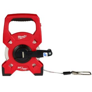 MILWAUKEE 30M/100FT FIBREGLASS OPEN REEL LONG TAPE