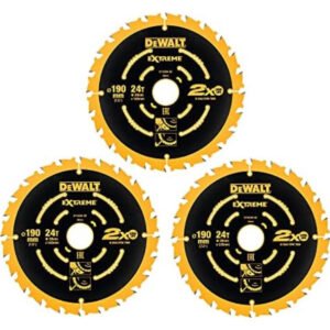 DEWALT Circular saw blades 3-piece pack 190 x 30, DT10399-QZ