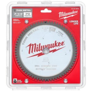 Milwaukee 48408240 184mm (7 1-4″) 70T Thin Metal Circular Saw Blade
