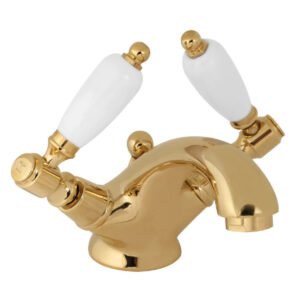 Deva Georgian Taps Basin Mixer Gold