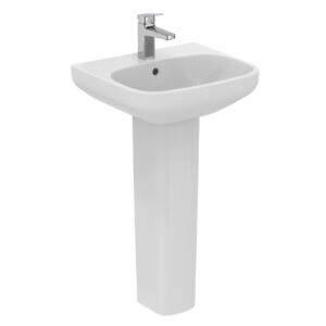 Ideal Standard i.life Basin and Pedestal 55cm 1 Tap Hole