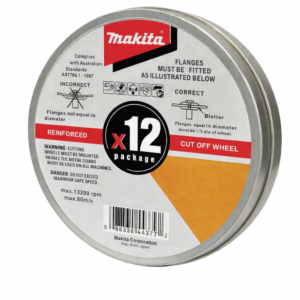 Makita D-20535-12 12 Pack 125mm x 1.2mm INOX Steel & Stainless Steel Cut Off Discs